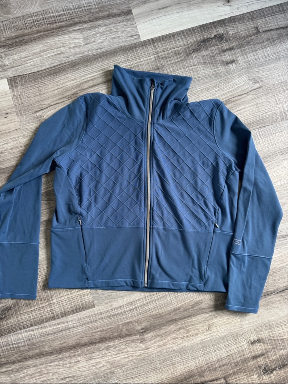 CALIA by Carrie Underwood Blue Quilted Full-Zip Jacket